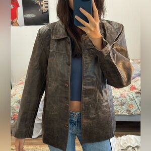 Vintage Leather Jacket from Argentina